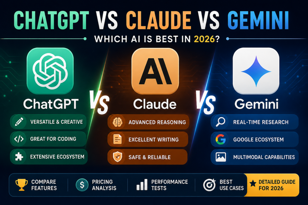 ChatGPT vs Claude vs Gemini
