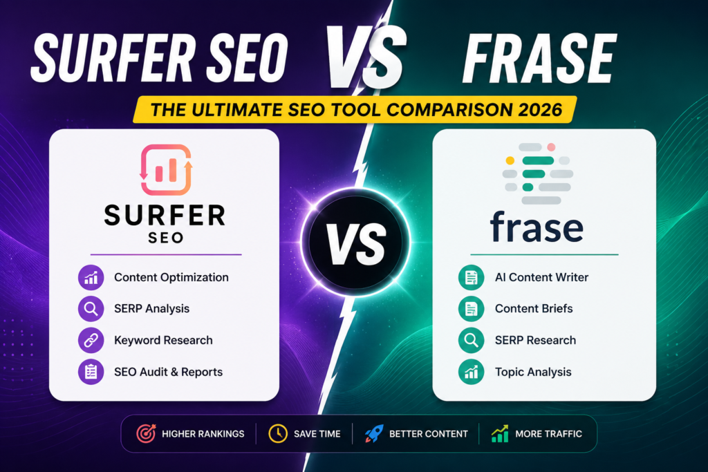 Surfer SEO vs Frase (2026): Which AI SEO Tool Is Better for Rankings?