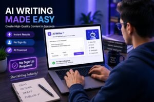 free AI writing tools without sign up for beginners