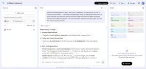 NotebookLM methodology research paper prompt and answer
